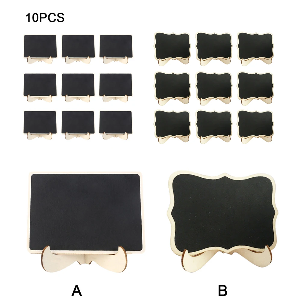 10 шт./компл. Мини Доска деревянных досок для рабочего стола сообщение Memo доска для свадебной подписи пластина