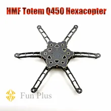 HMF Totem Q450 Alien через углеродное волокно RC гексакоптер рама стойки сверхлегкий для DIY FPV as F450