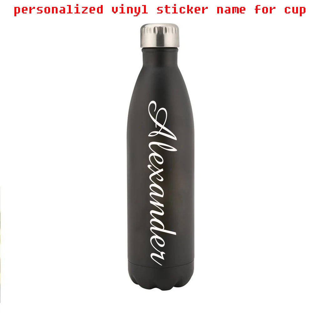 

New Design Cup Custom Name Vinyl name Decal Craeative Wall Stickers For Kitchen Room Name Decals custom Vinyl Mural Wallpaper
