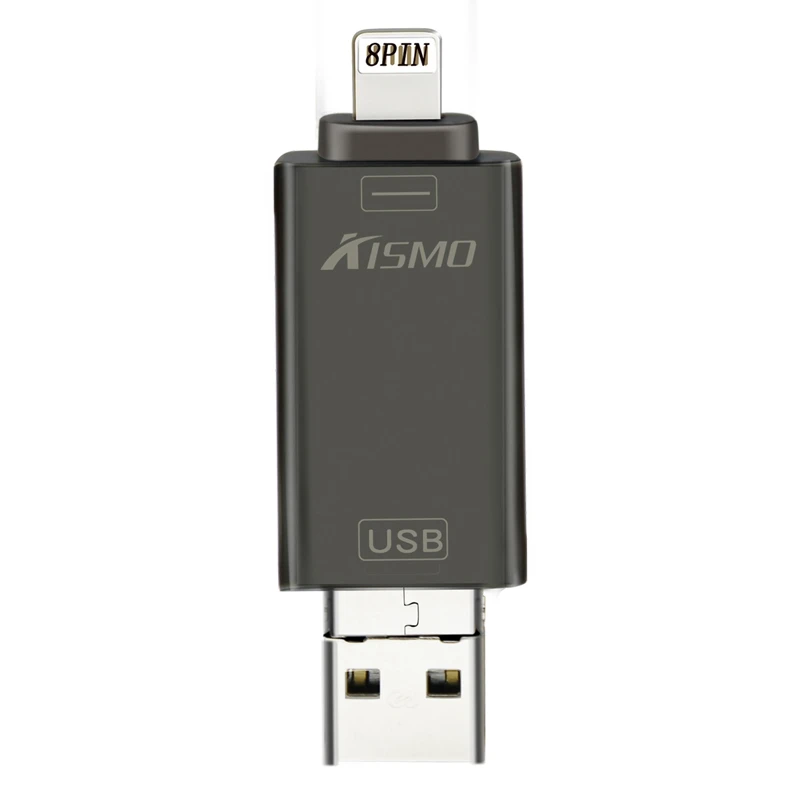 Kismo Металл USB Flash Drive 32 ГБ, 64 ГБ usb-носитель Stick USB флэш-диск портативный флэш-накопитель для iPhone X 8 7 6 ipad Air 2 Android