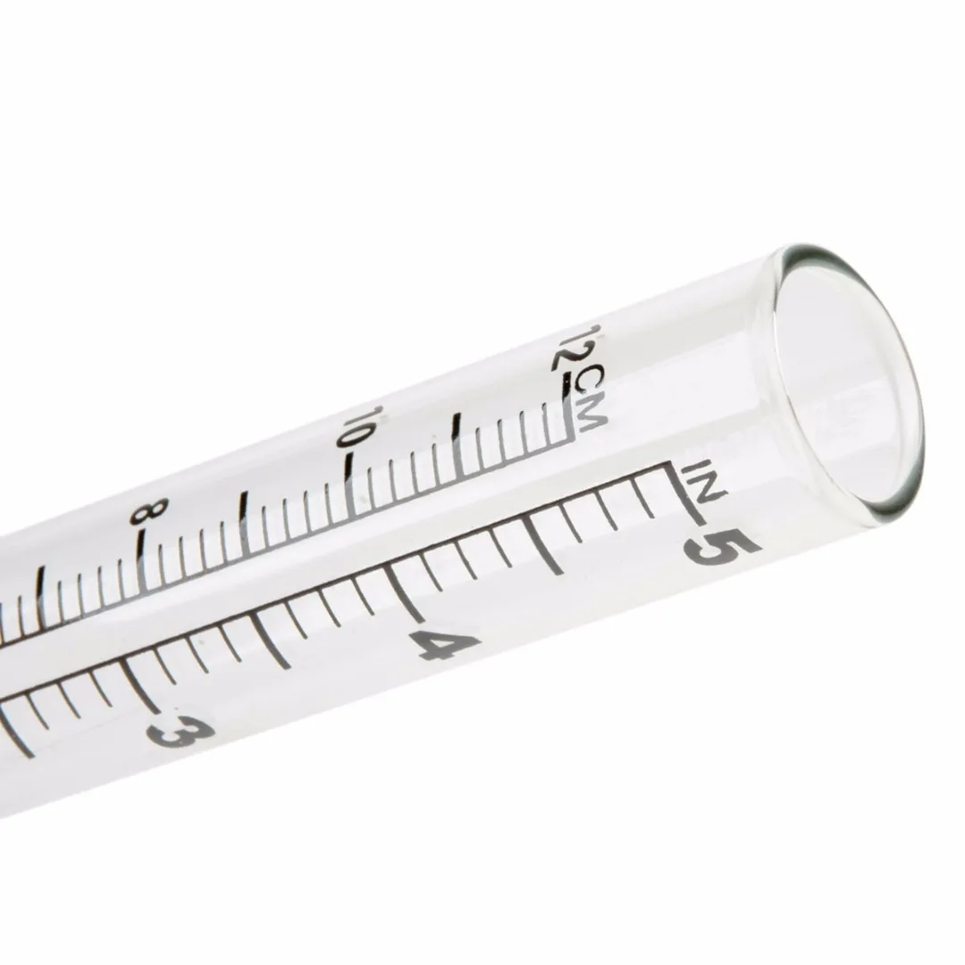 5 inch Capacity Glass Rain Gauge Replacement Tube Outdoor Home Garden Yard Clear 140mm Rain Gauge Tool