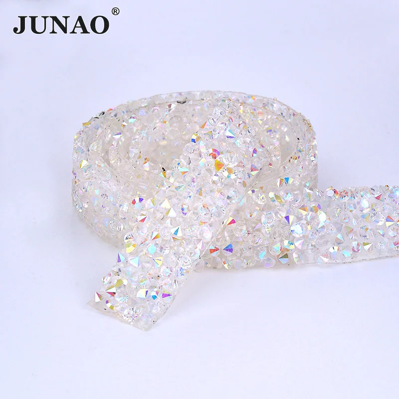JUNAO 5 двор * 15 мм Blue Crystal AB исправление Стразы кольцевание отделка кристаллы Смолы