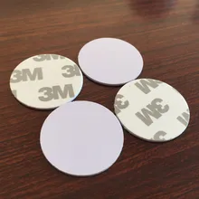 ПВХ 3м с клеящейся задней толщиной 1 мм Круглый 25 мм радиочистотная идентификация 1к монета тег 100 шт./лот