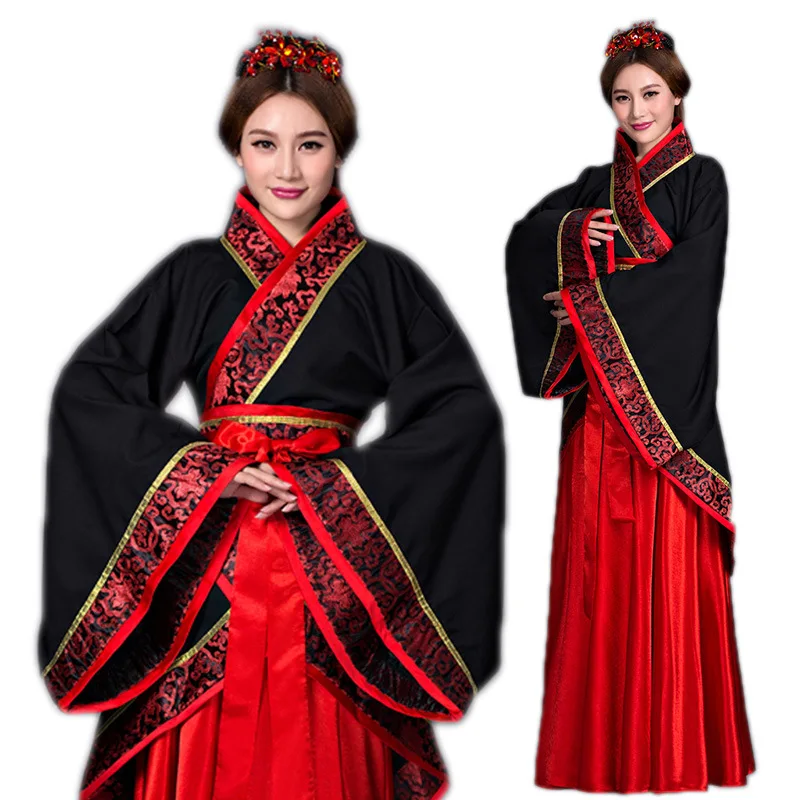 Винтажная одежда для косплея китайская женская одежда хан фу костюм древняя королева платье принцессы традиционное Танцевальное