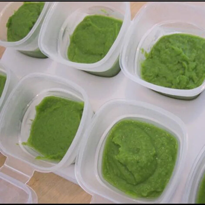 Безопасные контейнеры для детского питания от Little Sprout: многоразовое хранение в штабеле чашки с лотком