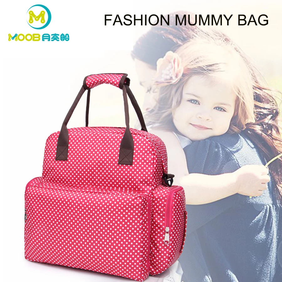 

Hot Sale Waterproof Diaper Bag Mummy Manternity Nappy Bag Reusable Stroller Bag Suits For Mom Baby Bottle Holder Handbag MOOB