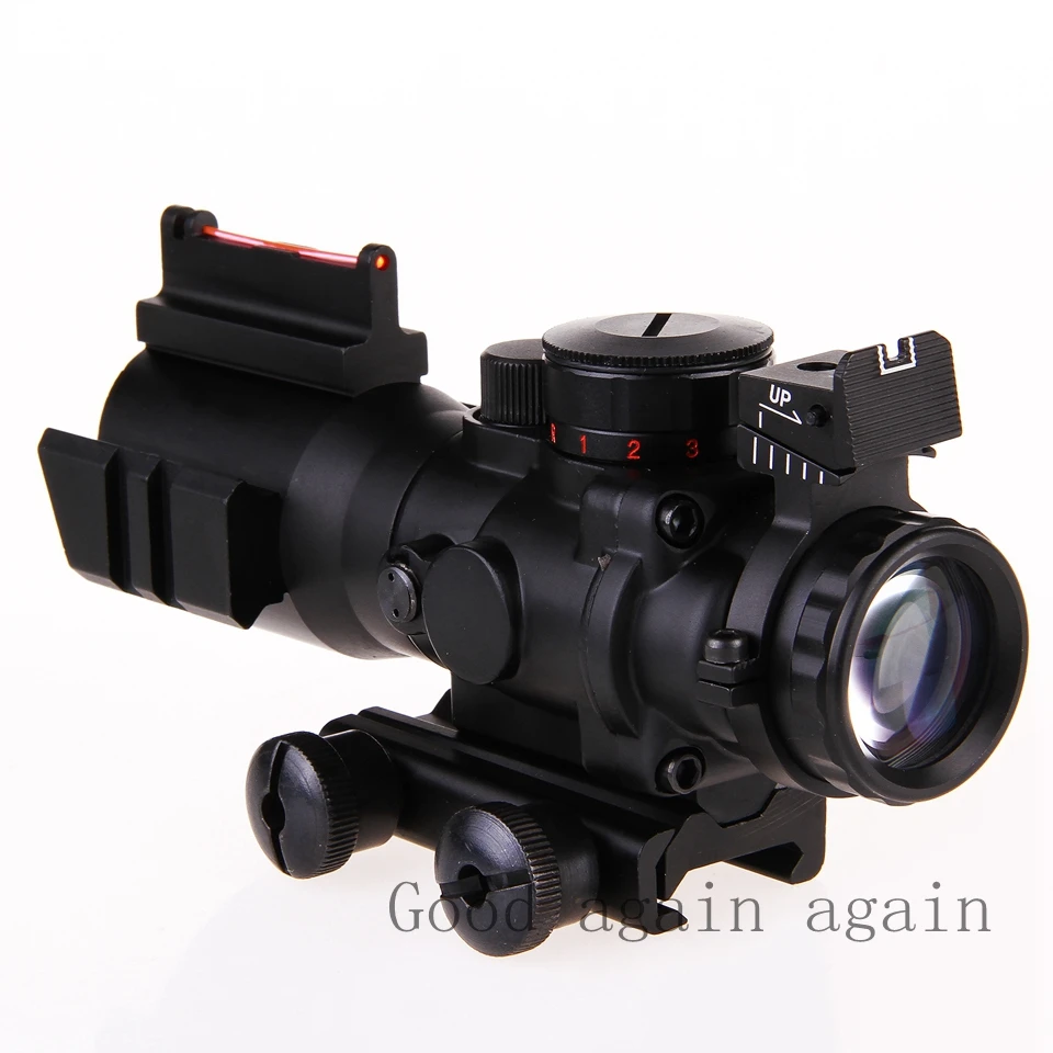 

2016 Airsoftsports Gun Riflescope 4x32 Rifle Scope Reticle Fiber Optic Sight Scope Rifle/airsoft Gun Hunting airsoftsports Gun