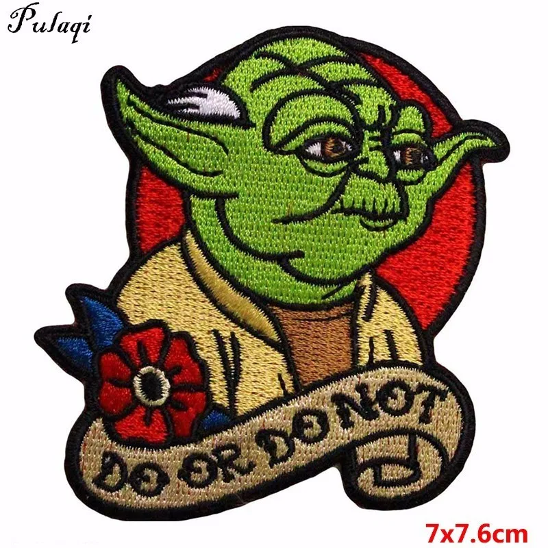 

Pulanqi Star Wars Yoda Storm Trooper BB8 Robot Embroidery Patch Iron On Embroidered Cloth Clothes Patches For Clothing C