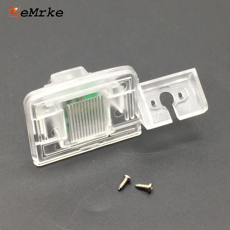 EEMRKE Car Rear View Camera Bracket License Plate Lights Housing Mount Original LED Light Socket for Cadillac CT6 2016 2017 2018 |