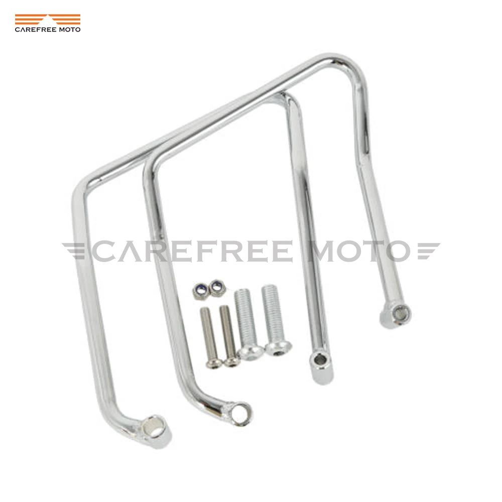 Chrome Мотоцикл сума Поддержка кронштейны Чехол для Harley Sportster XL 883 1200 XL883 XL1200 2004