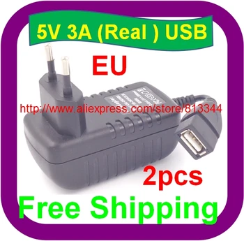 

Free Shipping EU plug 5v 3000mA usb charger 3A power adapter tablet pc usb wall charger
