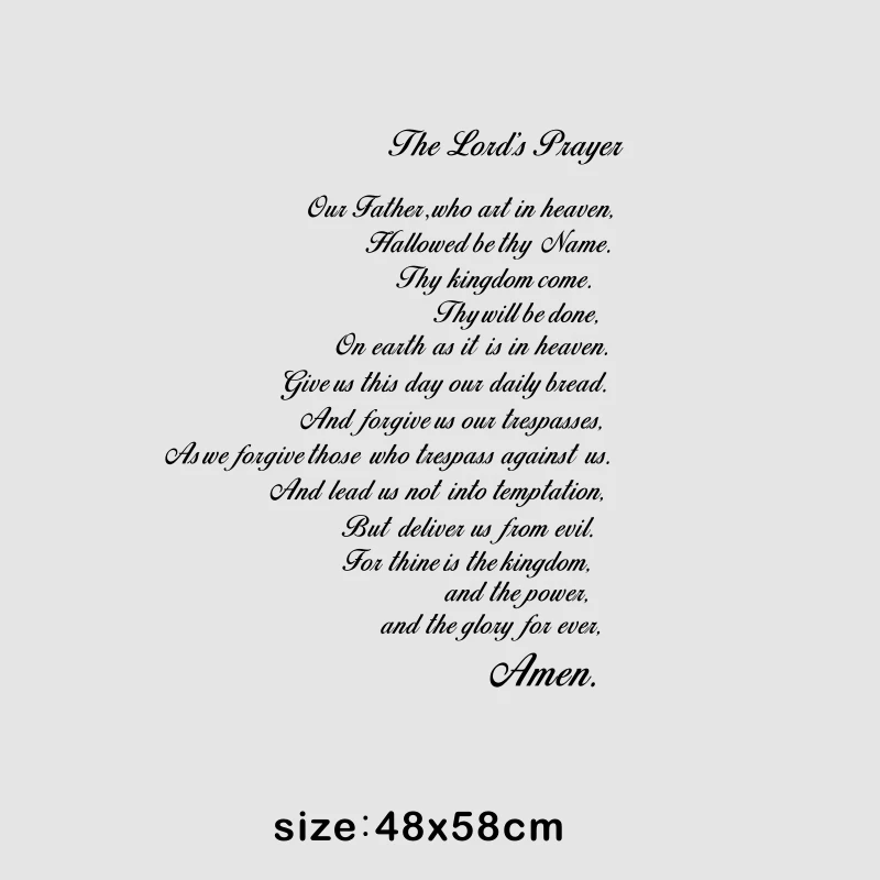 The Lord S Prayer Bible Wall Decal Our Father Vinyl Wall Art Scripture Quote Faith Home Christian Decor Stickers Wall Stickers Aliexpress The Lord S Prayer Bible Wall Decal Our Father Vinyl Wall Art Scripture Quote Faith Home Christian Decor Stickers Wall Stickers Aliexpress