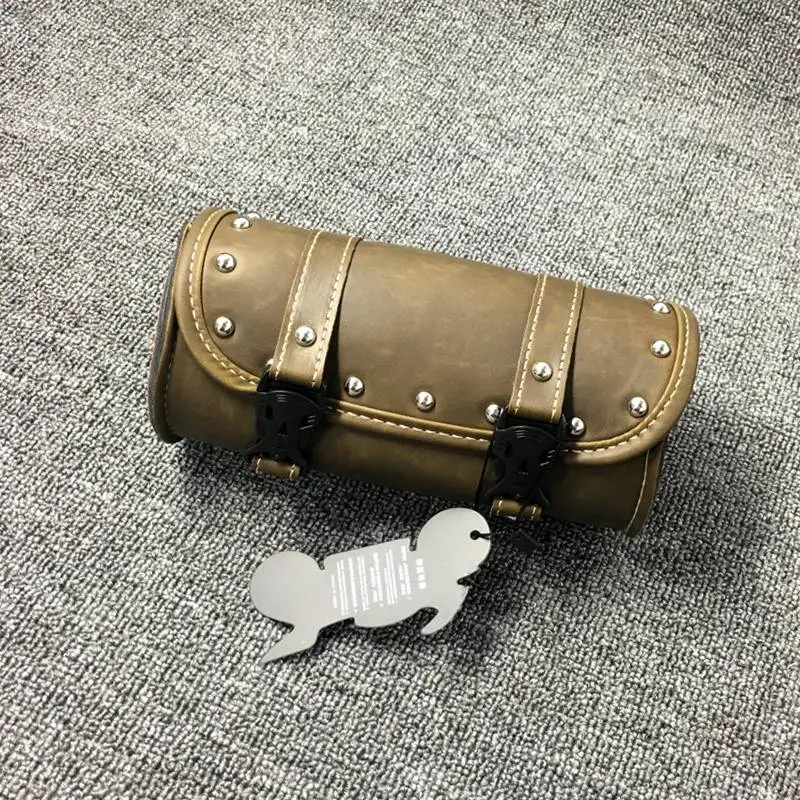 Motorcycle Bag Universal Saddlebags Leather Motorbike Side Tool Tail Bag Luggage Bags for Harley KTM cafe racer KAWASAKI Z900 (9)
