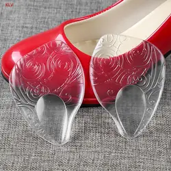 KLV/1 пара цветочный силиконовые стопы стельки обуви колодки Нескользящие высокие каблуки Подушка боли