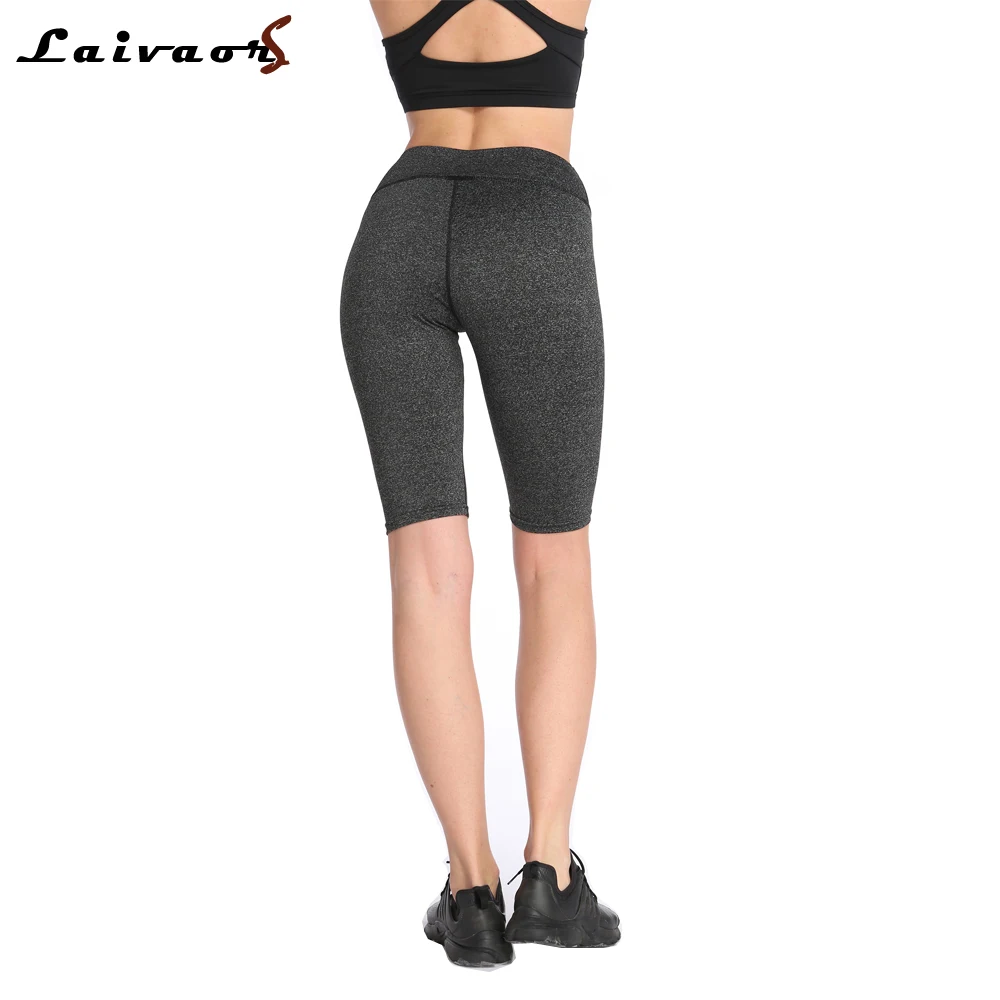 Women Elastic Yoga Sport Shorts Running Exercise Compression Leggings