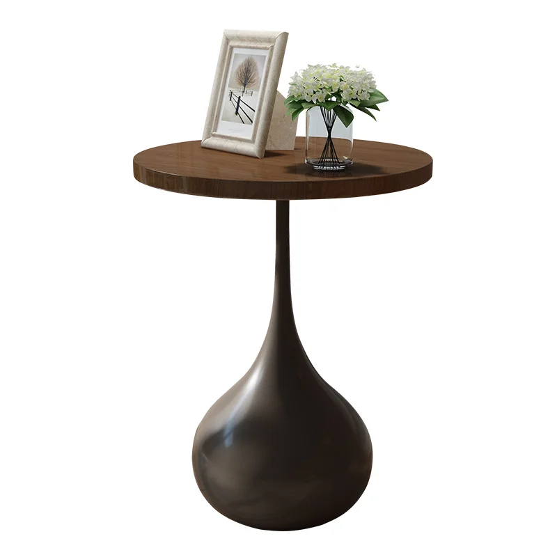 Retro small round several small round table painted American country Coffee Table Furniture Side Table Metal Table