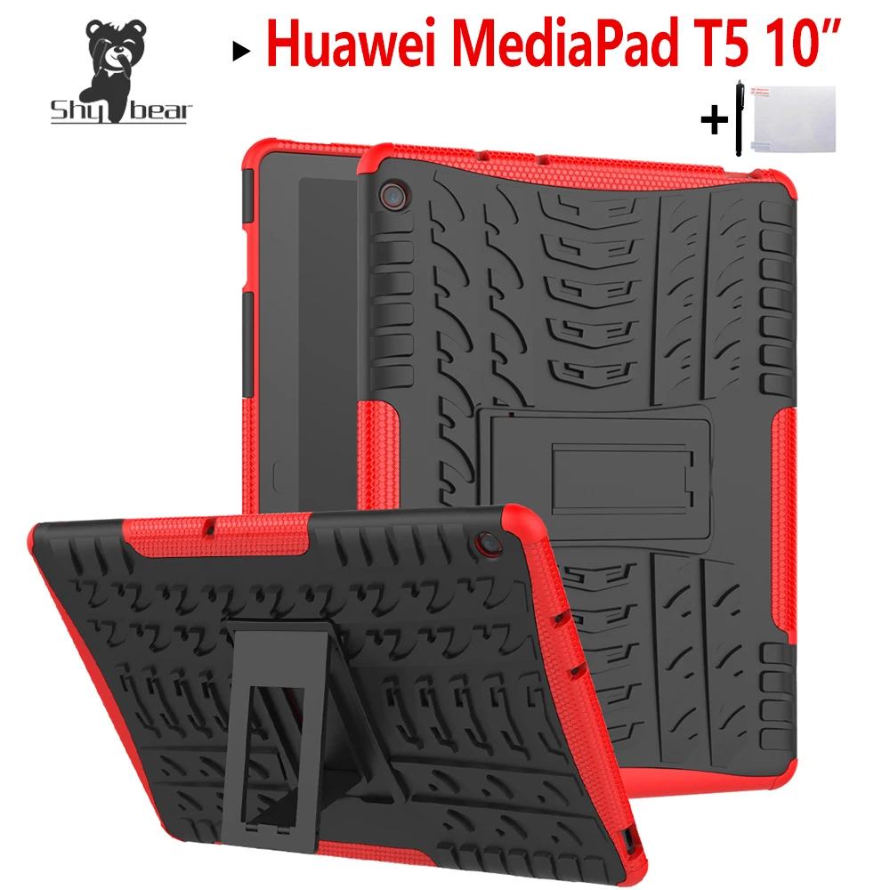 Застенчивый медведь чехол для Huawei MediaPad T5 10 ''чехол AGS2 W09/L09/L03/W19 сверхмощный 2 в 1