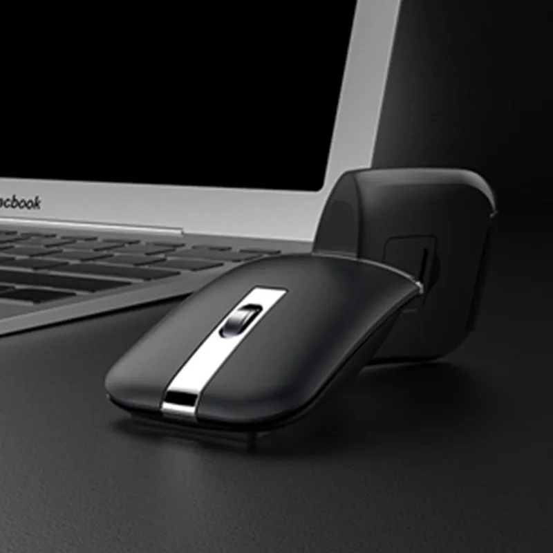 KuWFi Беспроводная/Bluetooth аккумуляторная мышь 2 в 1 Бесшумная беспроводная мышь Вращающаяся мини 1600 dpi оптическая мышь для ноутбука/ПК/рабочего стола