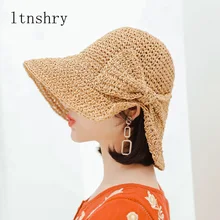Женская соломенная шляпа от солнца бренда gorra с широкими полями