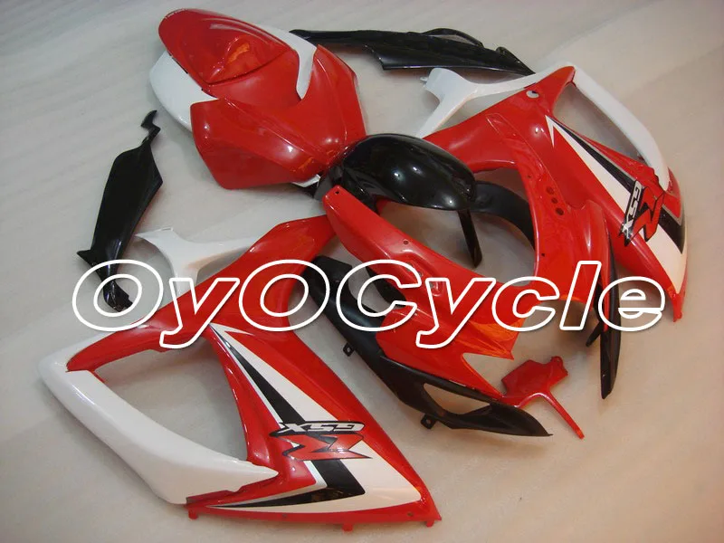 

For 06-07 Suzuki GSXR600 GSXR750 K6 K7 GSXR 600 750 Injection Motorcycle ABS Fairing Bodywork Kit 2006 2007 White Red