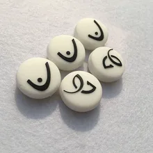 5 pièces en Silicone raquette de tennis amortisseurs de vibrations blanc(China)