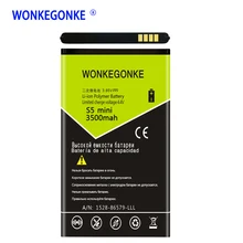 WONKEGONKE EB-BG800BBE батарея Замена для samsung GALAXY S5 мини батарея G870 SM-G800F SM-G800H