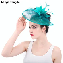 Mingli Tengda элегантные свадебные шапки для женщин винтажные Необычные головные уборы Свадебные женские свадебные украшения boda