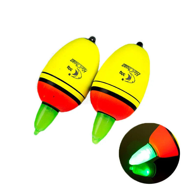 

1Pcs 20g-80g Fishing Float EVA Luminous Float Fish Bait Carp Fishing Tackle Accessories Plastic Float With Battery FF90