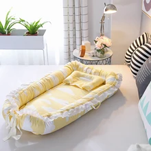 Детское гнездо или детское гнездо размера, Детская кровать в кровати, переносная люлька, co спальное место для новорожденных и малышей