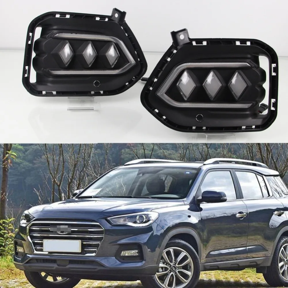 2x белый/желтый/голубого ледяного цвета 12V светодиодный дневные ходовые огни