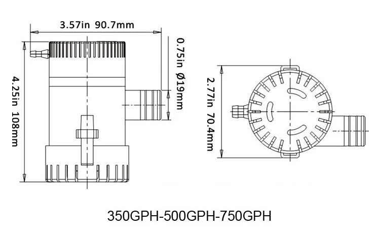 1100GPH AC/DC 12 V/24 V Трюмные насосы водяной насос для лодки/каяк, руководство по эксплуатации на английском языке, Электрический погружной насос подкачки, 1100 GPH бомба, в возрасте от 12 до 24 вольт