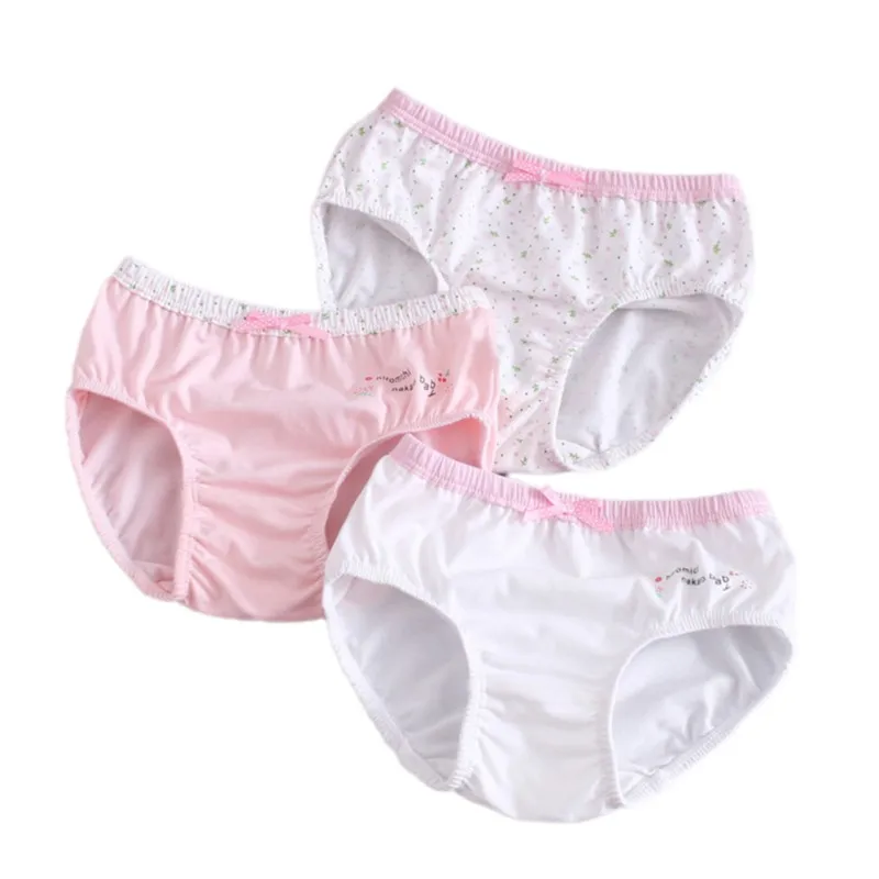 

2018 Cute Cotton Children Panties 3Pcs/lot Girls' Briefs Female Kids Underwear Baby Girl Panty Toddler Clothing High Quality