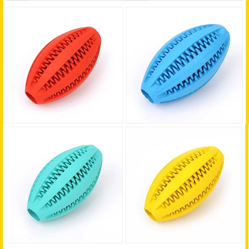 

Rubber Rugby Tooth Toy Ball Dog Watermelon Ball Pet Dog Tooth Cleaning Ball Biting Grinding Ball Rubber Tooth Cleaning Rugby