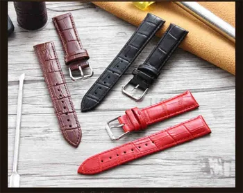 

50PCS New arrival High Quality 12/14/16/18/20/22/24mm Fashion Luxury Leather watchband Watch Strap Wristwatch Bands Buckle belt