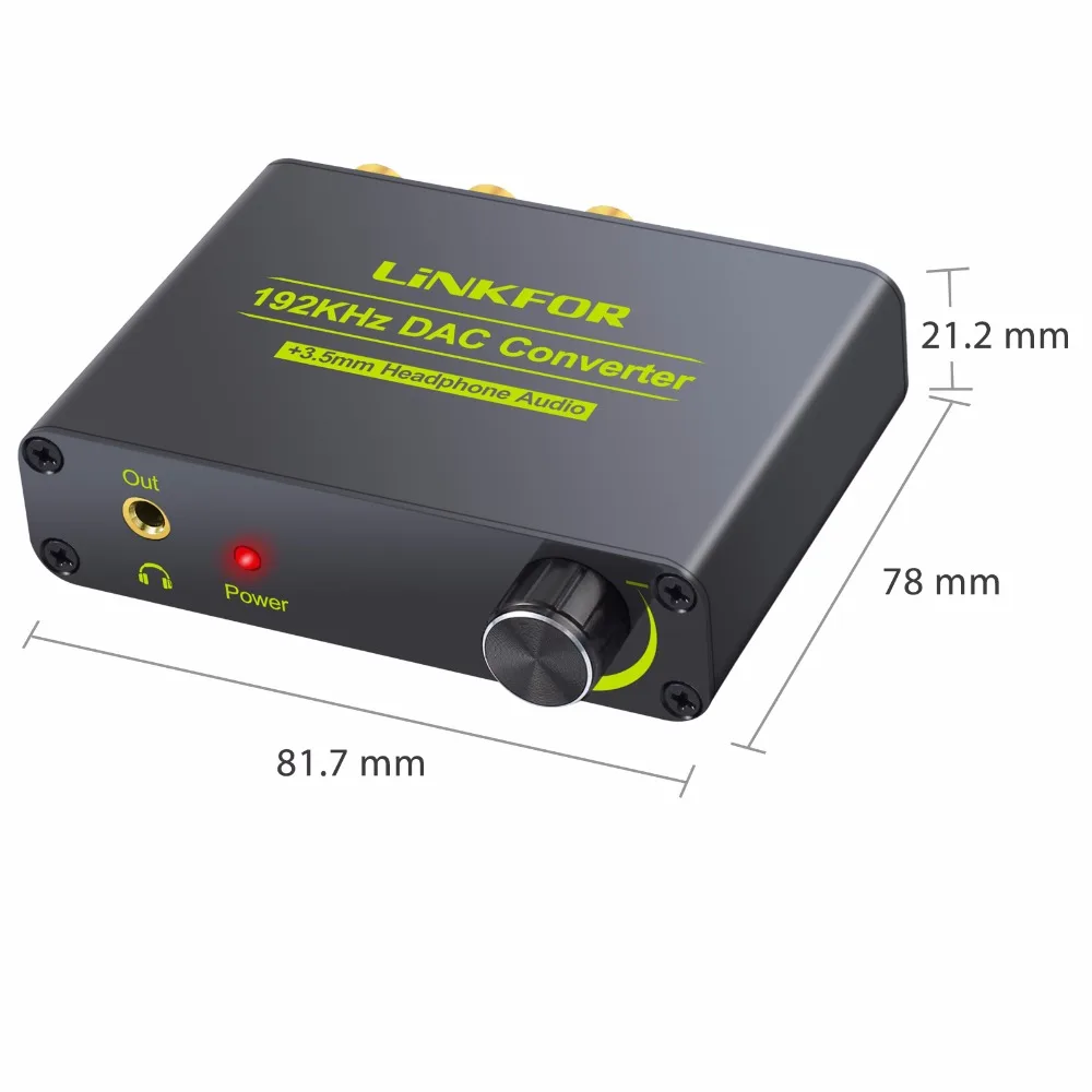 Преобразователь Proster для DAC 192 кГц с поддержкой регулировки громкости DTS/ AC3 5 1ch