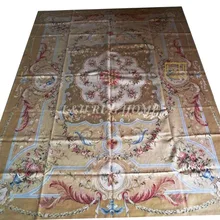 9'X12' французские Aubusson плетеные коврики ручной работы aubusson ковры
