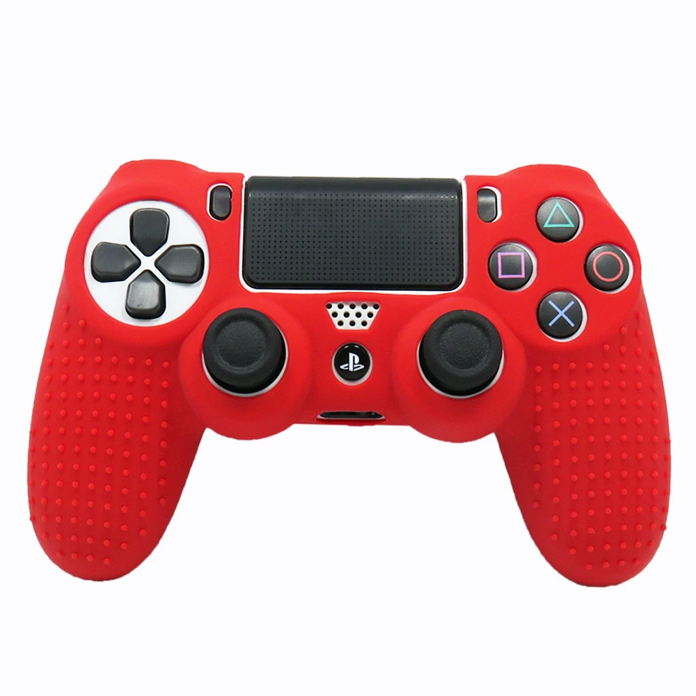 IVYUEEN Противоскользящий силиконовый чехол для sony playstation Dualshock 4 PS4 Pro тонкий чехол для контроллера с захватами для большого пальца