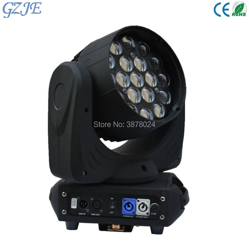 19x15 Вт RGBW 4in1 стирка/Увеличить Свет DMX512 движущихся головного света