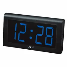 New big screen digital LED Wall Clock Europe modern table clock Big numbers electronic clock With EU plug living room led clock
