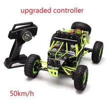 Alta Velocidad 50 km/h 4WD RC Coche WLtoys 12428 2.4G 1/12 4WD Rock Crawler Escalada de Cross Country Coche Fuera de la Carretera Con Luz LED RTR