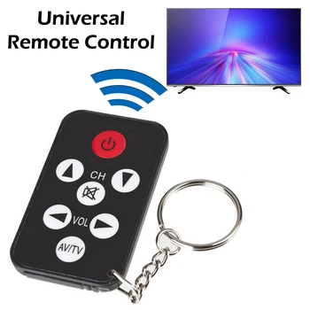 

Mini Universal Ultra-thin Infrared IR TV Set 7 Keys Television Remote Control Controller Keychain for Sony Panasonic Toshiba LO