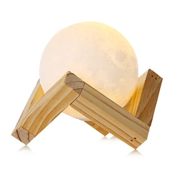 

Hot LED Night Lamp 3D Print Moon Touch Sensor Brightness Adjustable Good Gift For Friend Christmas Moon Night Lights 7.8/15/18CM