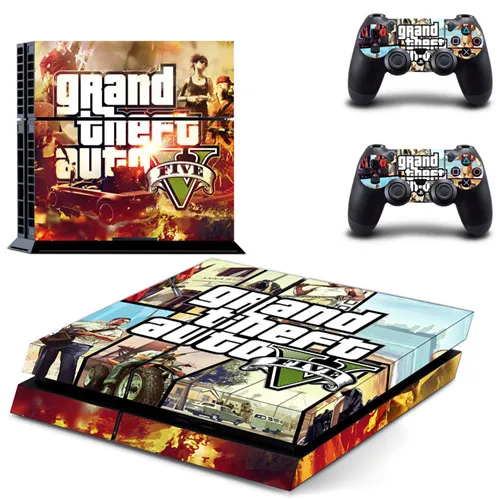 グランド セフト オートv Gta5 Ps4 スキンステッカーデカールビニールプレイステーション 4 コンソールと 2 コントローラps4 スキンステッカー Stickers Aliexpress