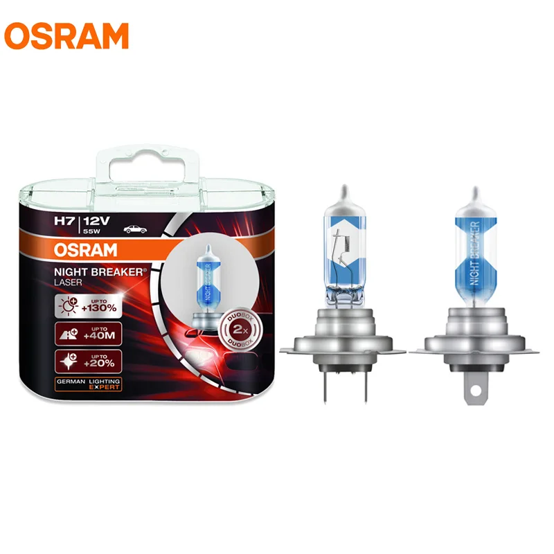 Выключатель OSRAM ночь H1 H4 H7 H11 9005 9006 12 В фар автомобиля Германии OEM галогенных ламп