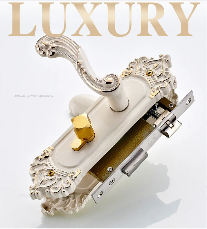 Buy M 81883 Ivory White European Style Door Locks Rotating