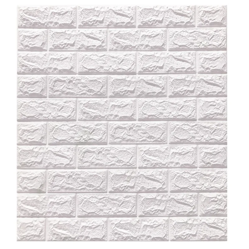

Self adhesive wallpaper waterproof crash wall brick pattern wallpaper 3D wall stickers soft package living room bedroom decorati
