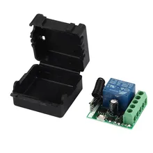 433 МГц беспроводной пульт дистанционного управления DC 12 В 10A 1CH реле 433 МГц модуль приемника для 1527 обучения код передатчик дистанционного управления