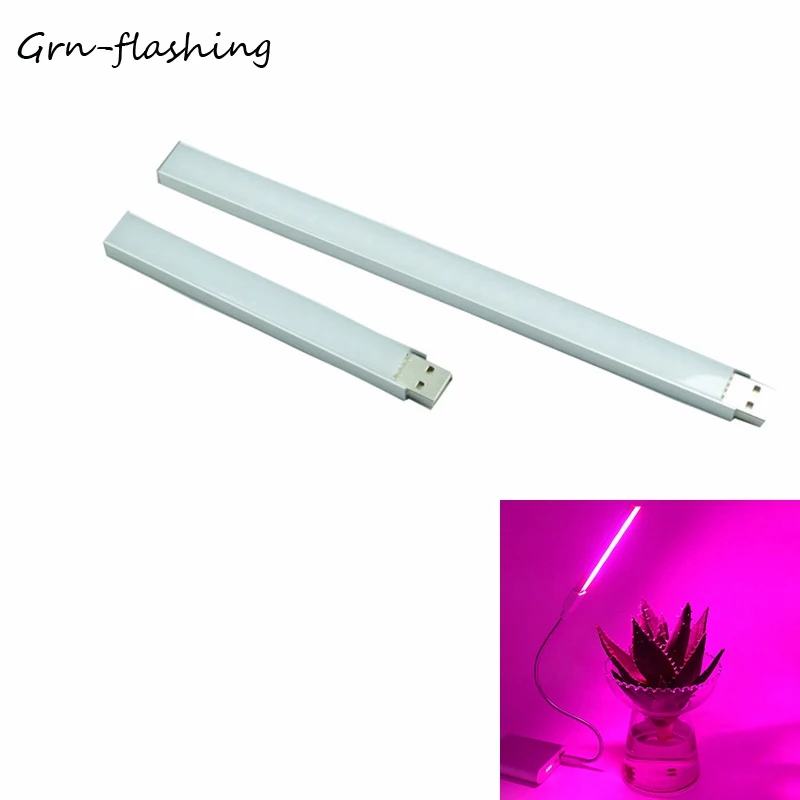 

1Pcs 14leds 27leds USB LED Grow Light full Spectrum Hydroponics Indoor Plant Growth Lamp Red and Blue light with touch switch