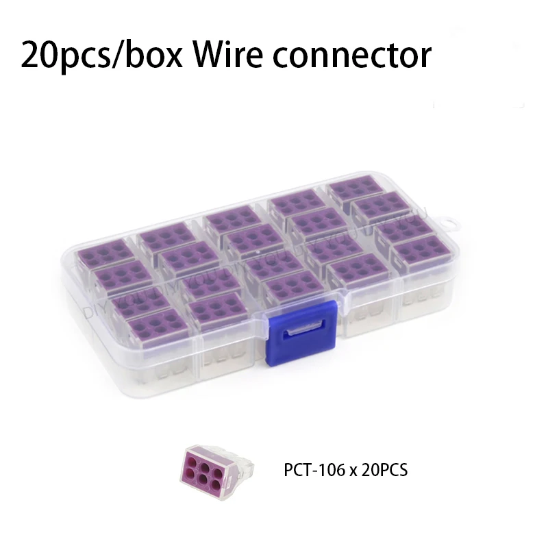 10/20/50 шт/в коробке Укрась свою 773 PCT-102/104/106/108 Универсальный Компактный проводной разъем проводки, проводниковый блок для троса