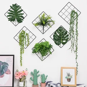 Artificial Plants Wall Decorations Living Room Artificial Leaves Home Decoration Nordic Style Wall Hanging Decor